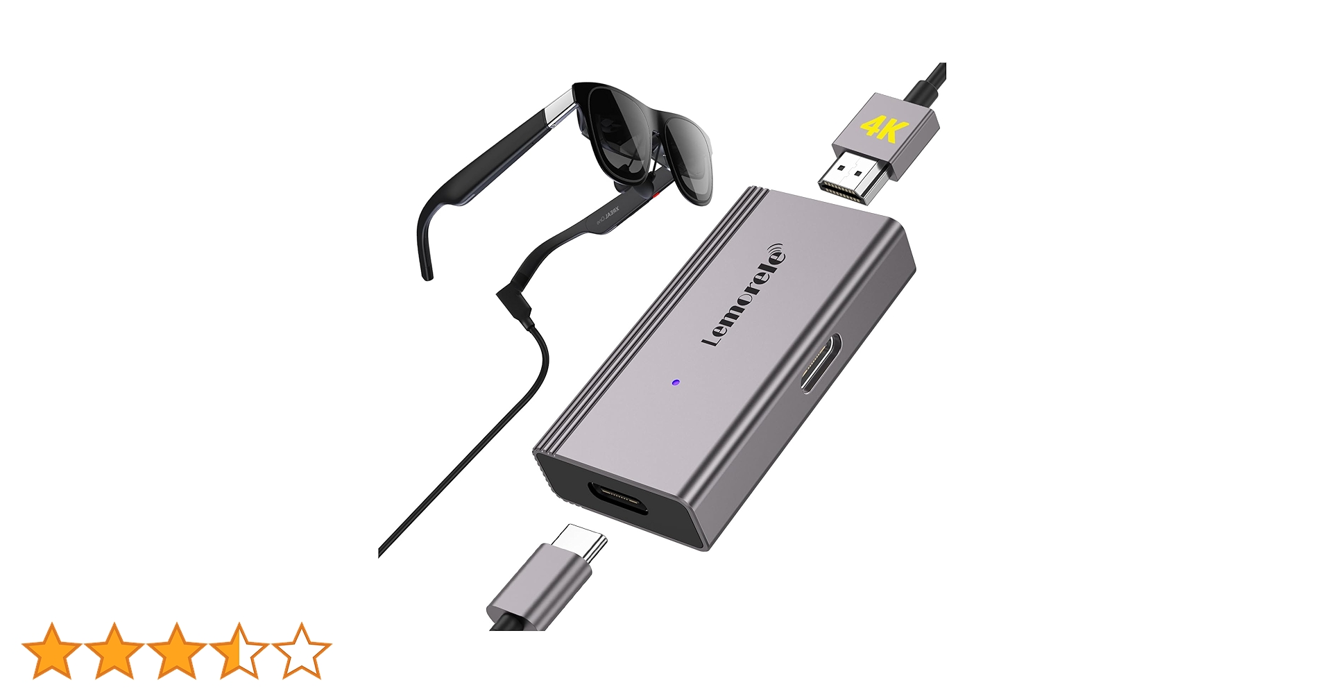 XREAL Air 本体  HDMI  Adapter セット 新品未開封 Amazon | HDMI to Type-C 対応 XREAL One/Air 2 Pro/VITURE One